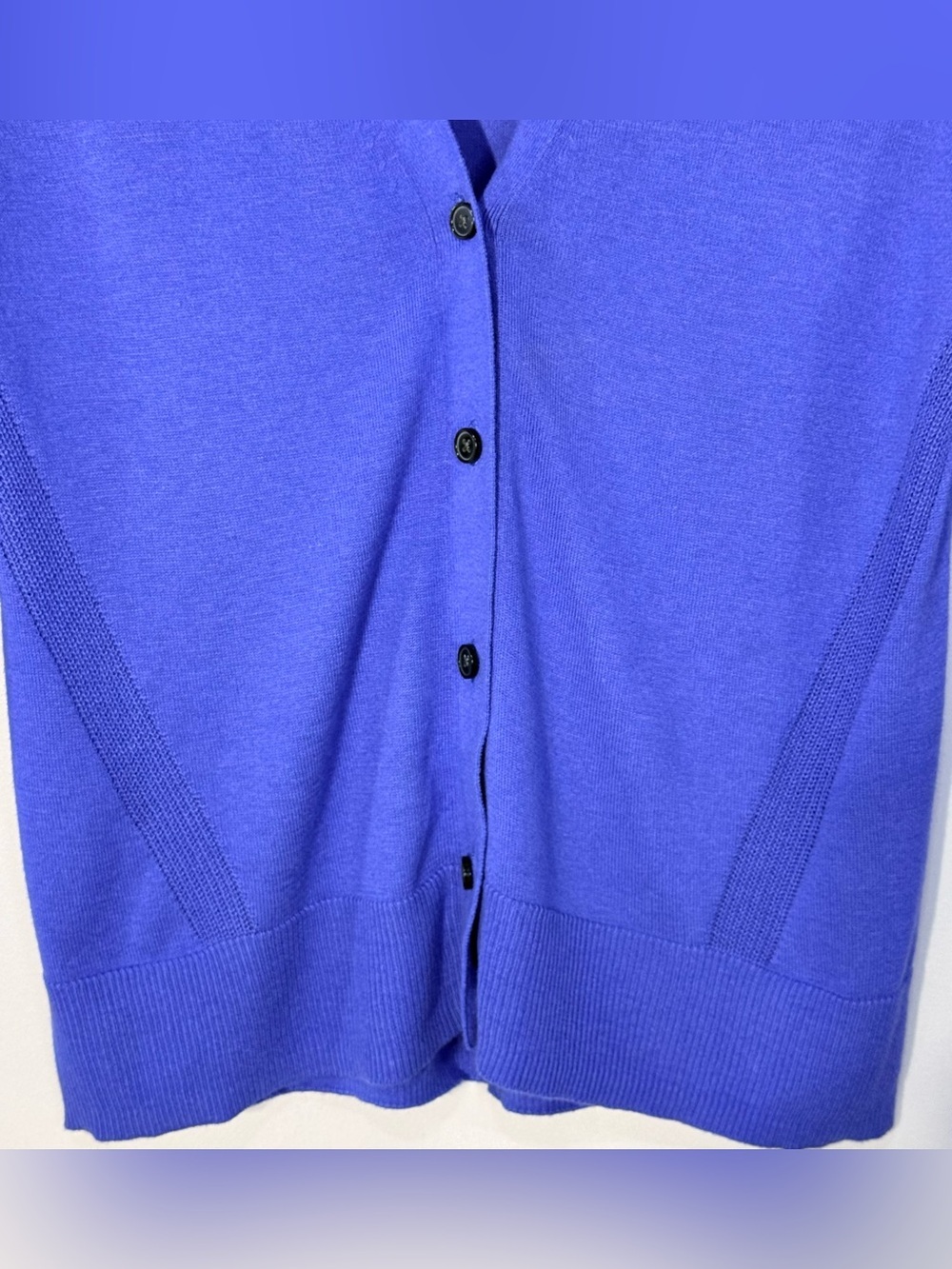 Banana Republic Blue Button Front Lightweight Cardigan XS - Picture 5 of 7